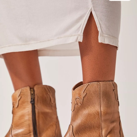 Free People Brown Leather Ankle Boots - Picture 10 of 10